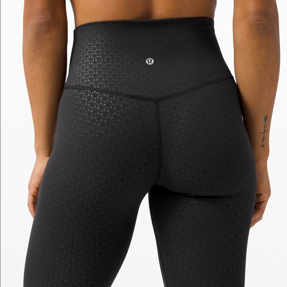 lululemon align lattice work emboss black
